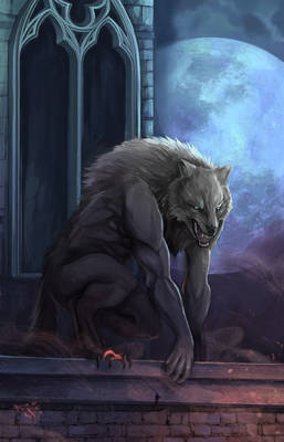 Werewolf woof on the roof