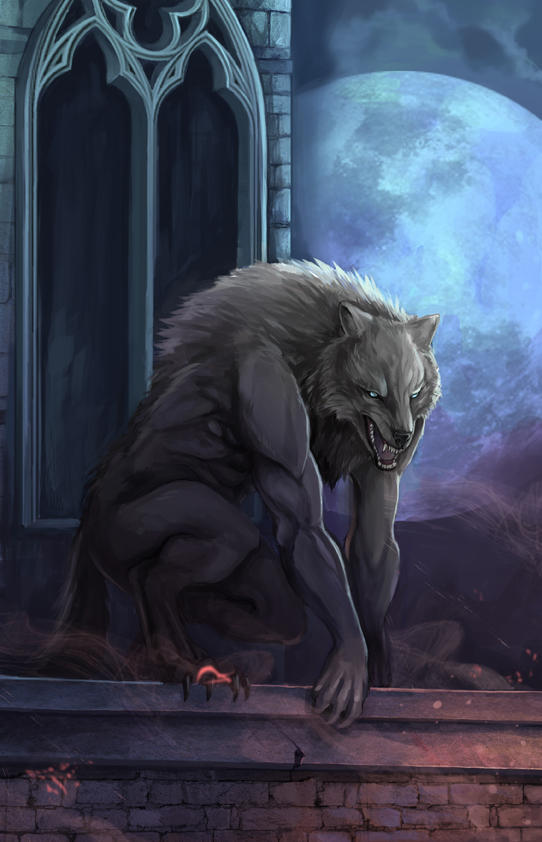 Werewolf Rooftops Werewolf woof on the roof by NightmareMoonLuna on DeviantArt