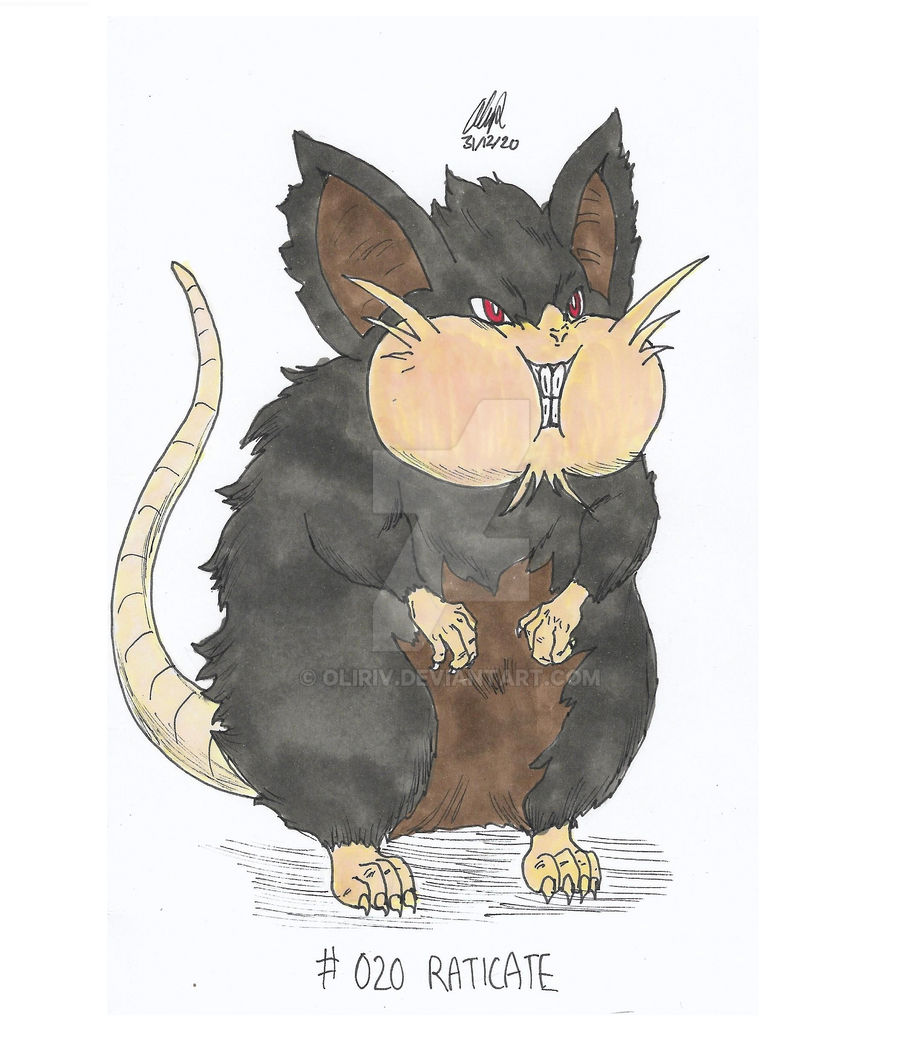 Copic Alolan Raticate by Oliriv on DeviantArt