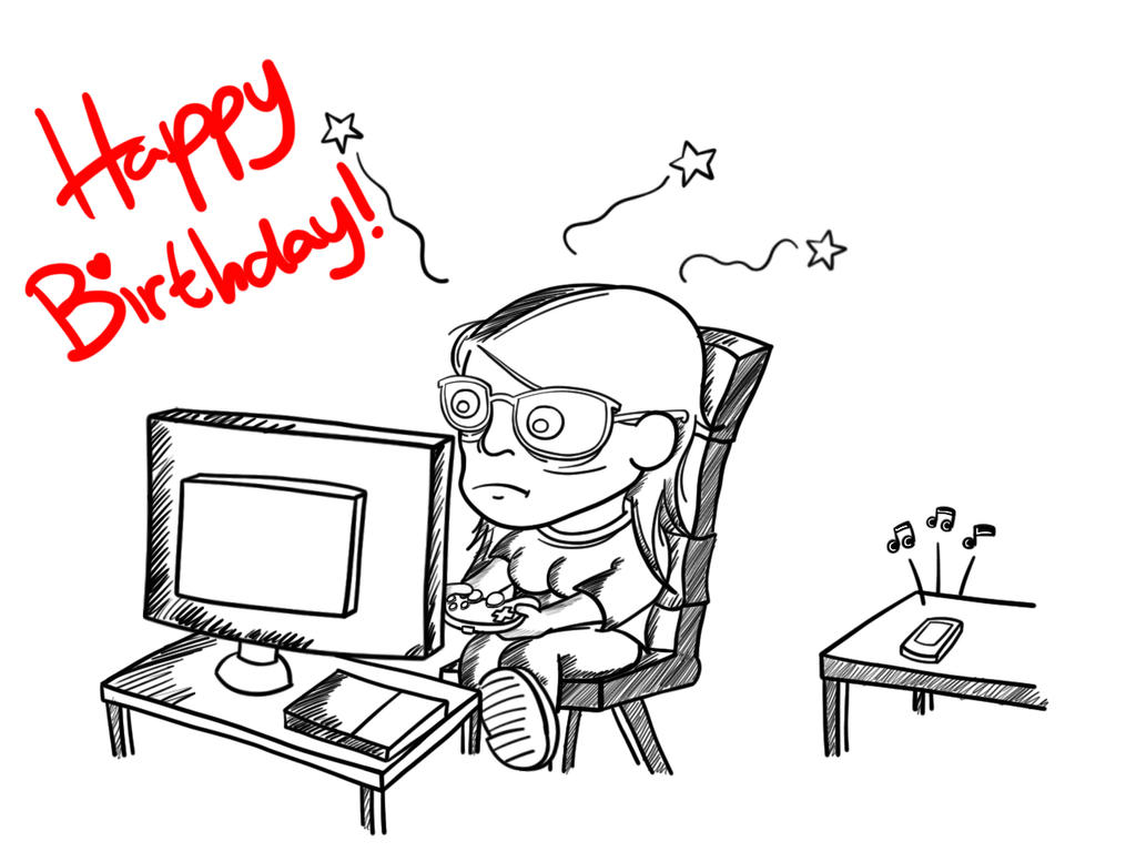Happy Birthday Gamer Girl! by GabriMax on DeviantArt