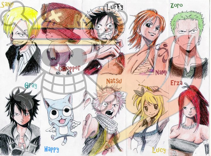 Poster Fairy Tail VS One Piece by CreativeKiing on DeviantArt