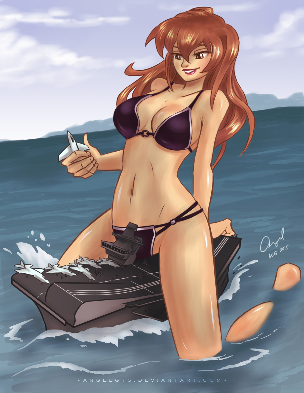 Giantess on Deck by angelgts on DeviantArt