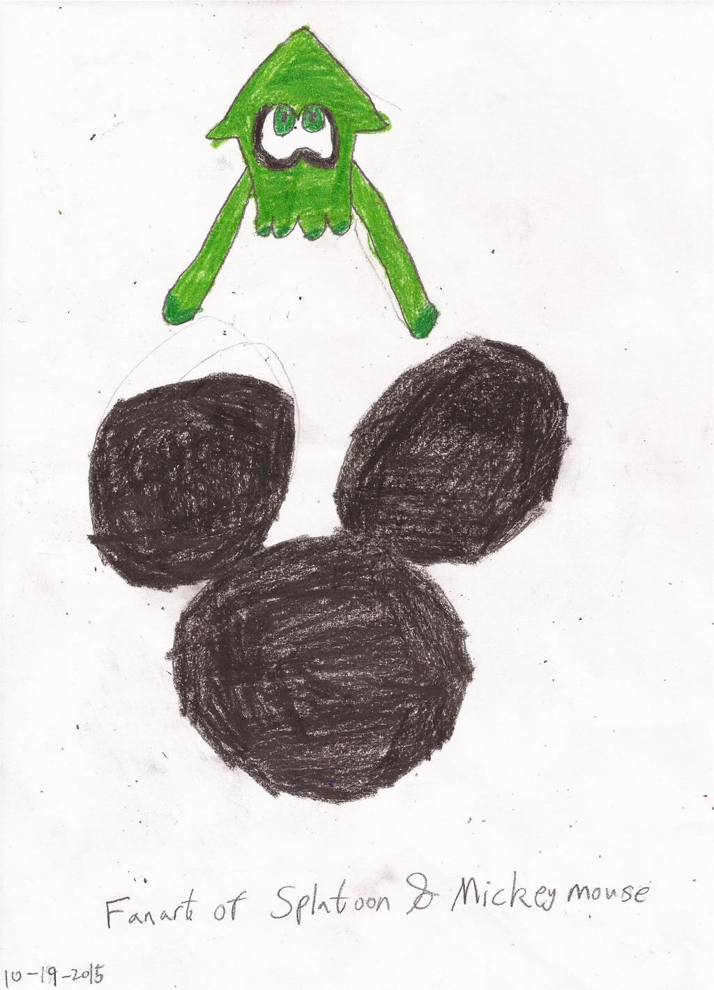 Fanart of Splatoon and Mickey Mouse by jonwii on DeviantArt