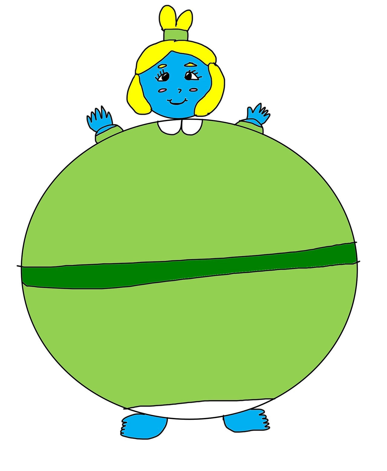 Blue Raspberry Humanized Blueberry Human Isabelle by jonwii on DeviantArt