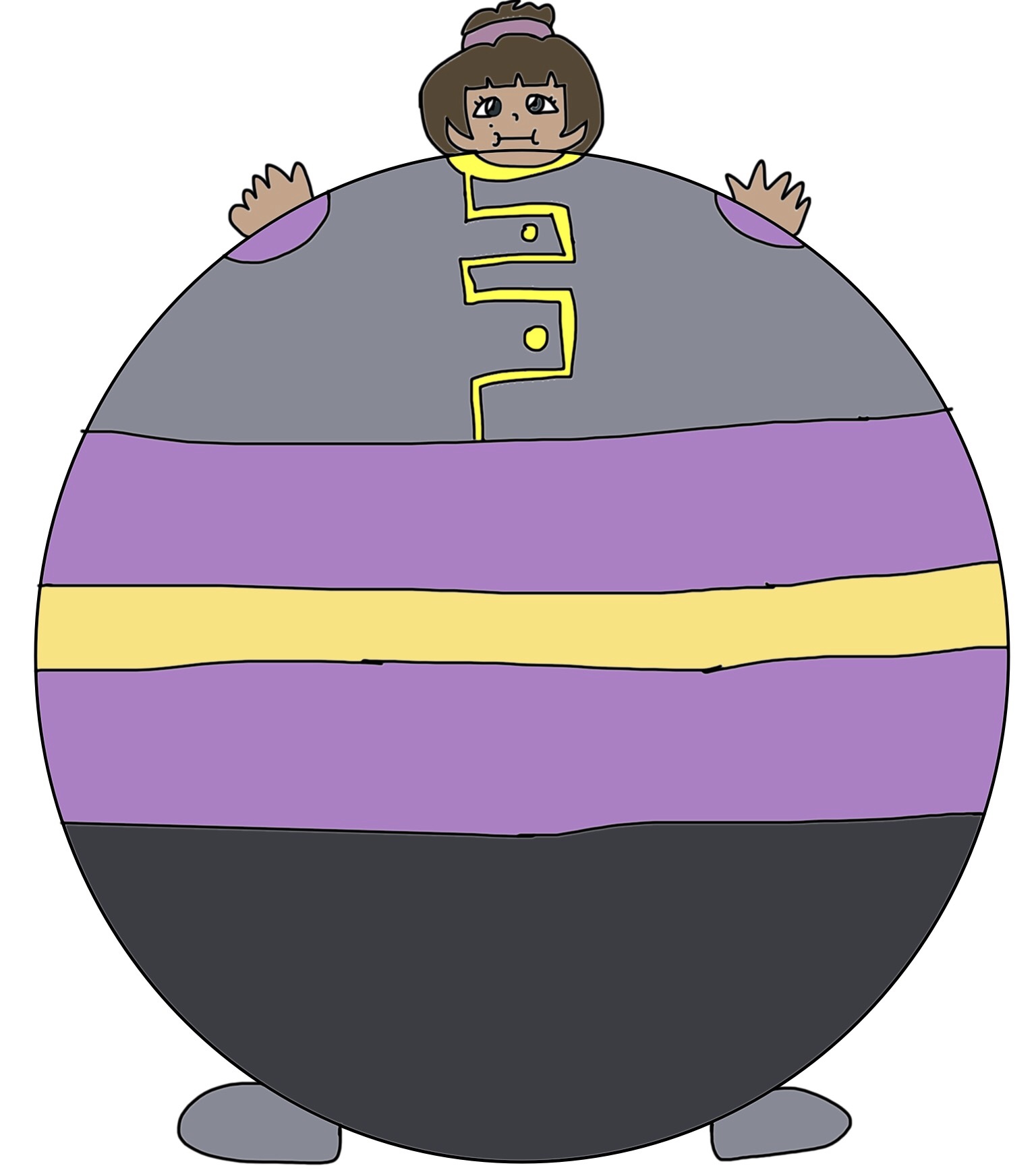 Inflated Princess Cat (Fanart) by jonwii on DeviantArt