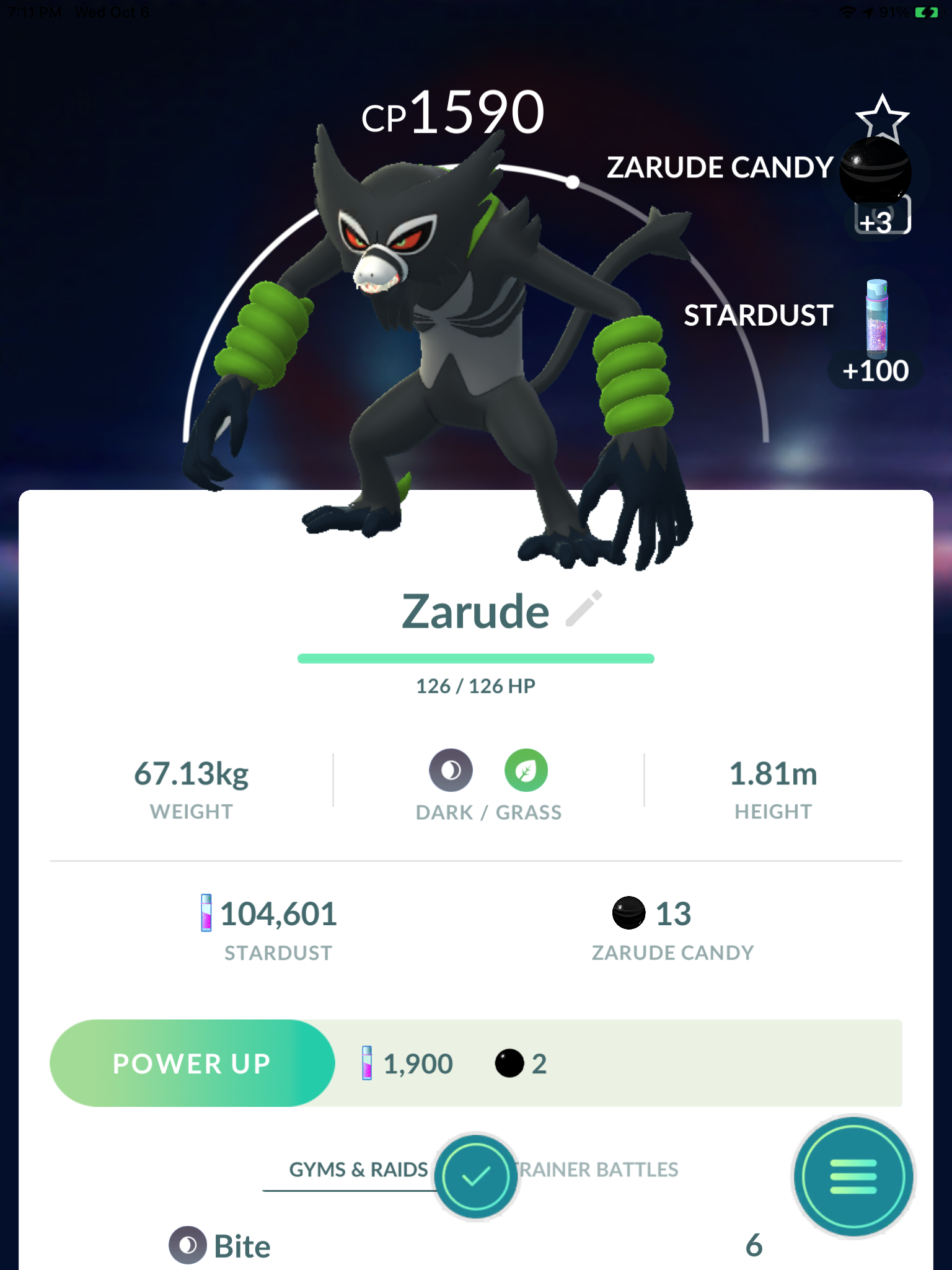 Pokemon #2893 Shiny-Zarude Shiny Picture - For Pokemon Go Players