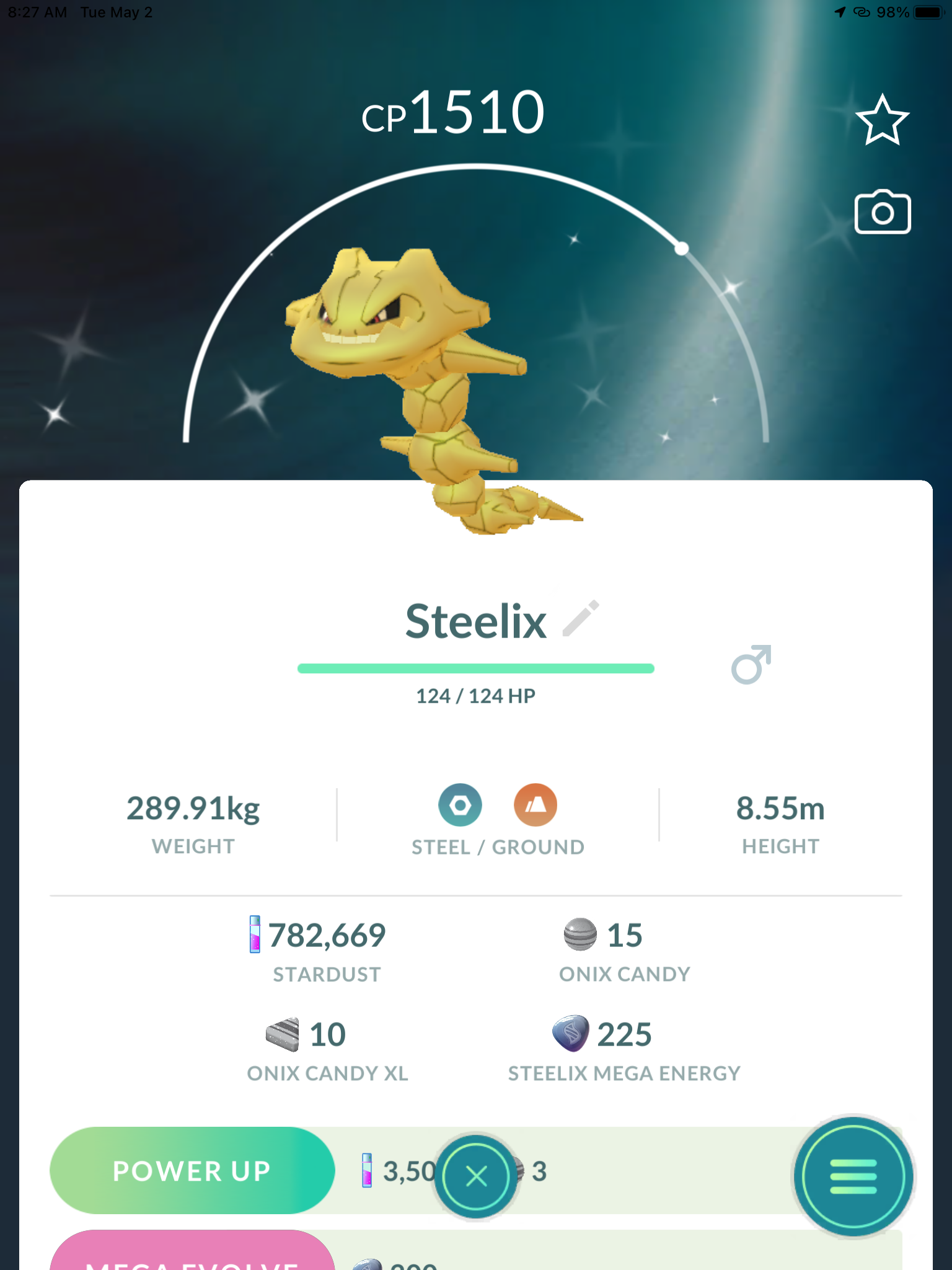 Evolving SHINY ONIX TO SHINY STEELIX IN POKEMON GO 