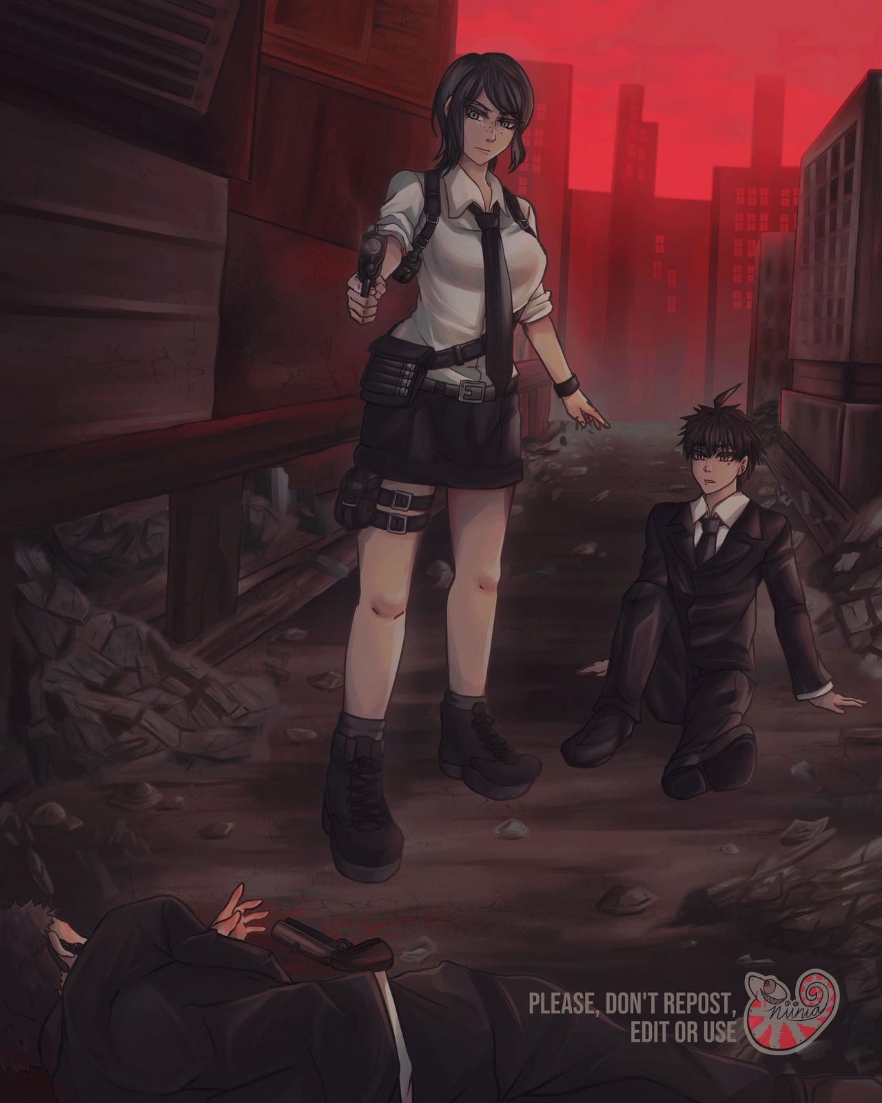 Commission Mukuro And Makoto By Niinia On Deviantart