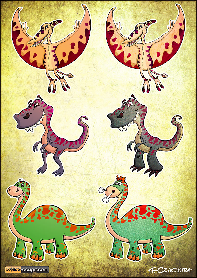 Dinosaurs concept arts