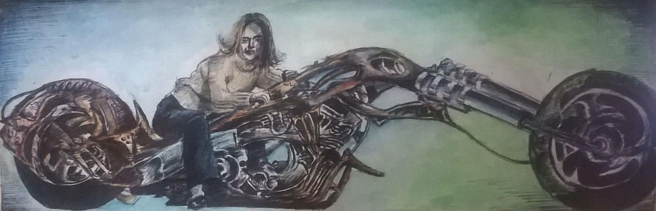 Ghost Rider - Ball Pen Sketch by muraliloknath on DeviantArt