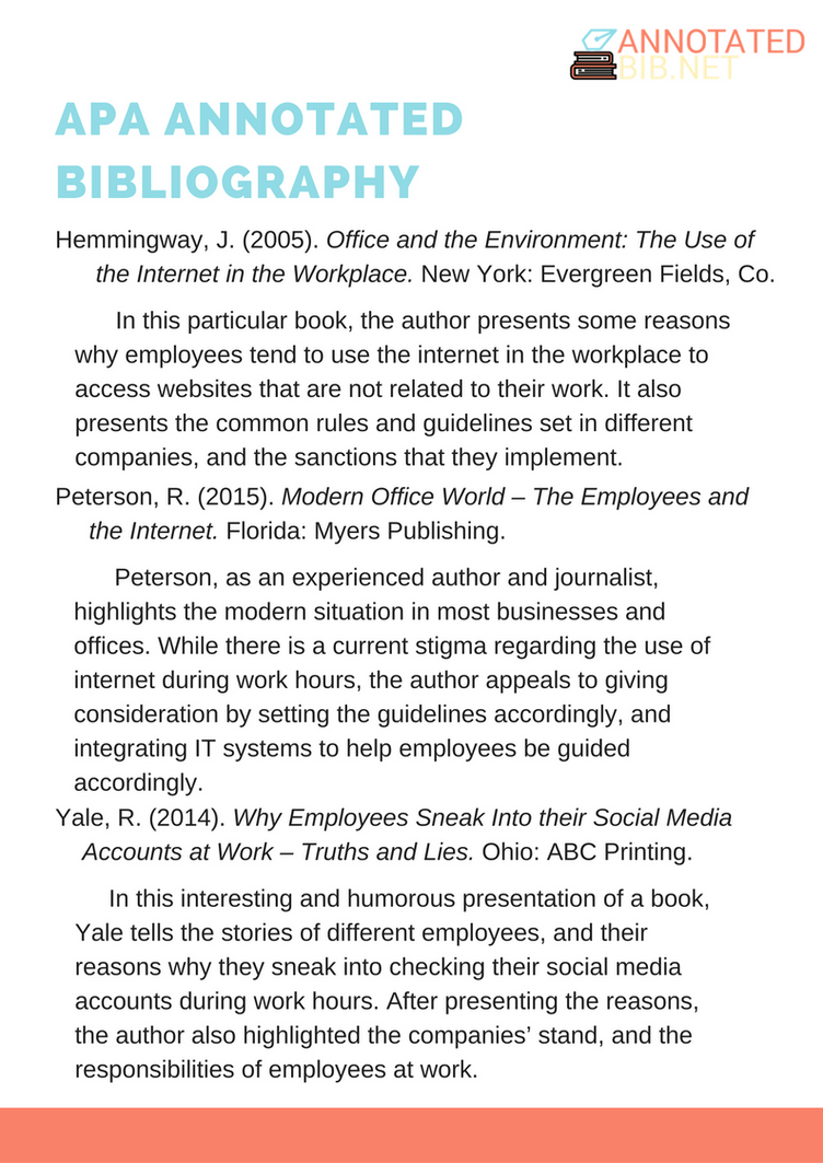 APA Annotated Bibliography Example by AnnotatedBibSamples on DeviantArt