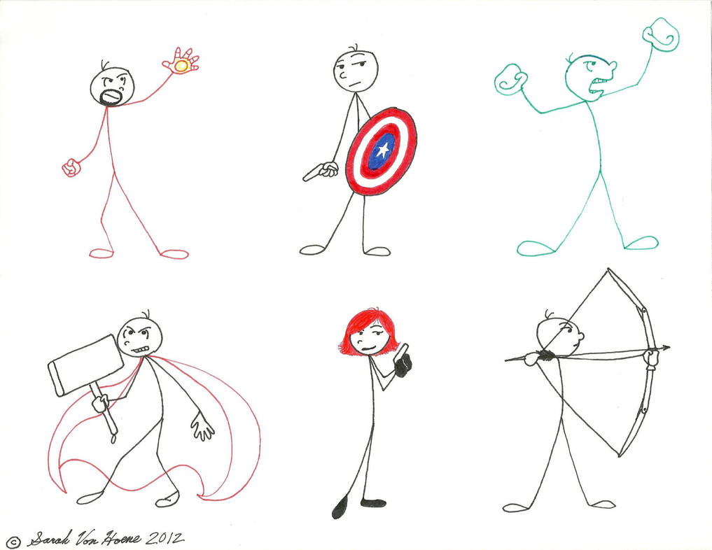 StickFigure Avengers by Darjavine on DeviantArt
