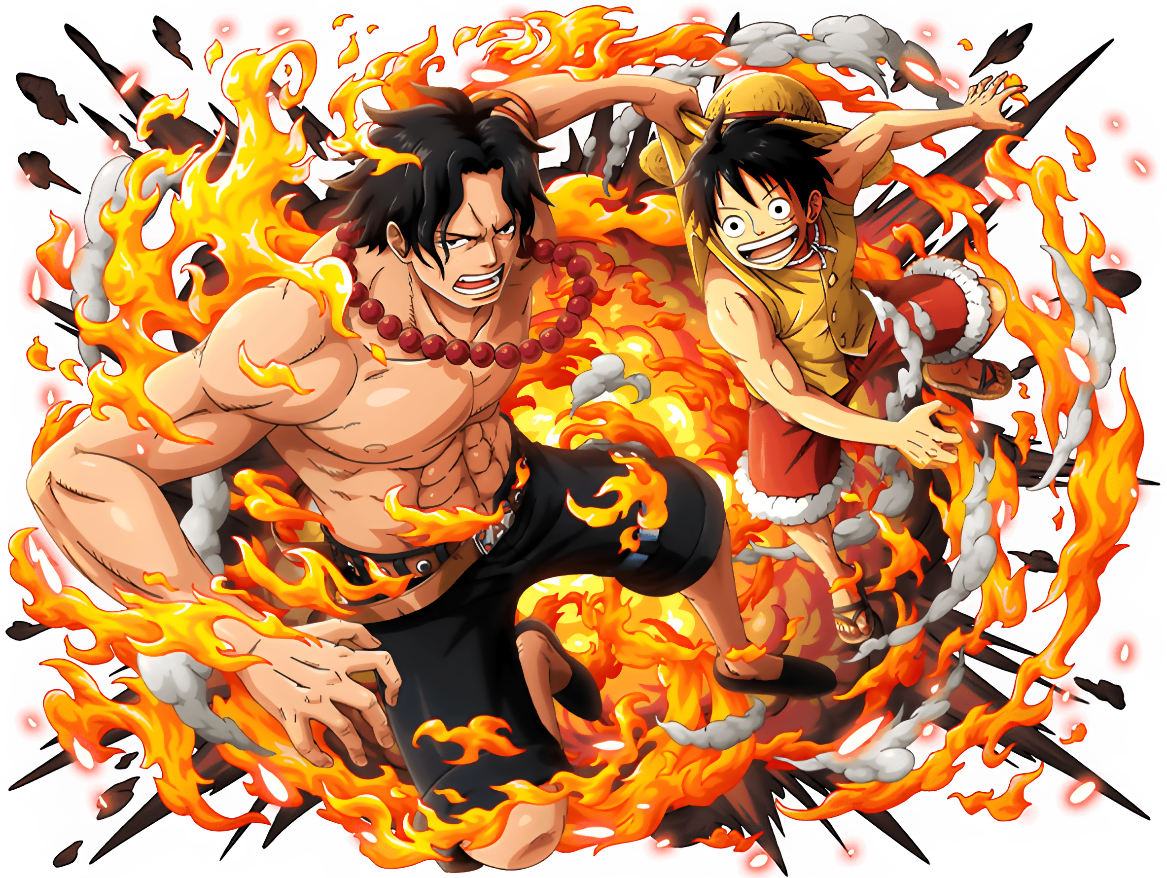 Ace and Luffy png