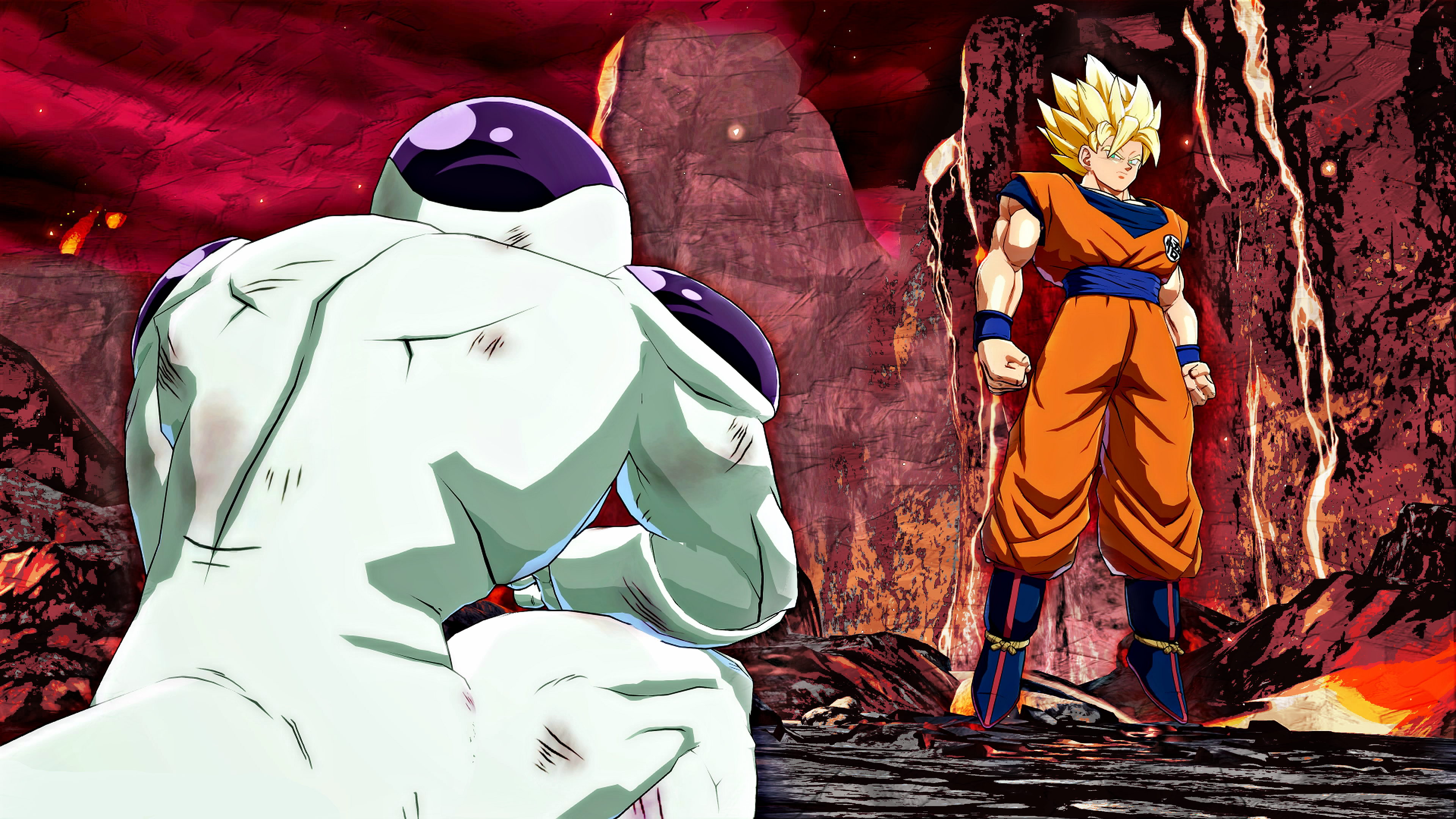 Goku vs Freeza by ZehB on DeviantArt