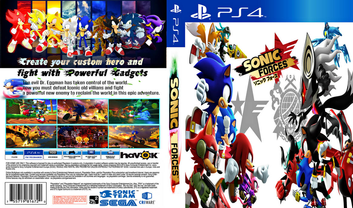 Sonic Forces PS4 Cover Art By Bodskih On DeviantArt sonic-forces-ps4-cover-art-by-bodskih-on-deviantart