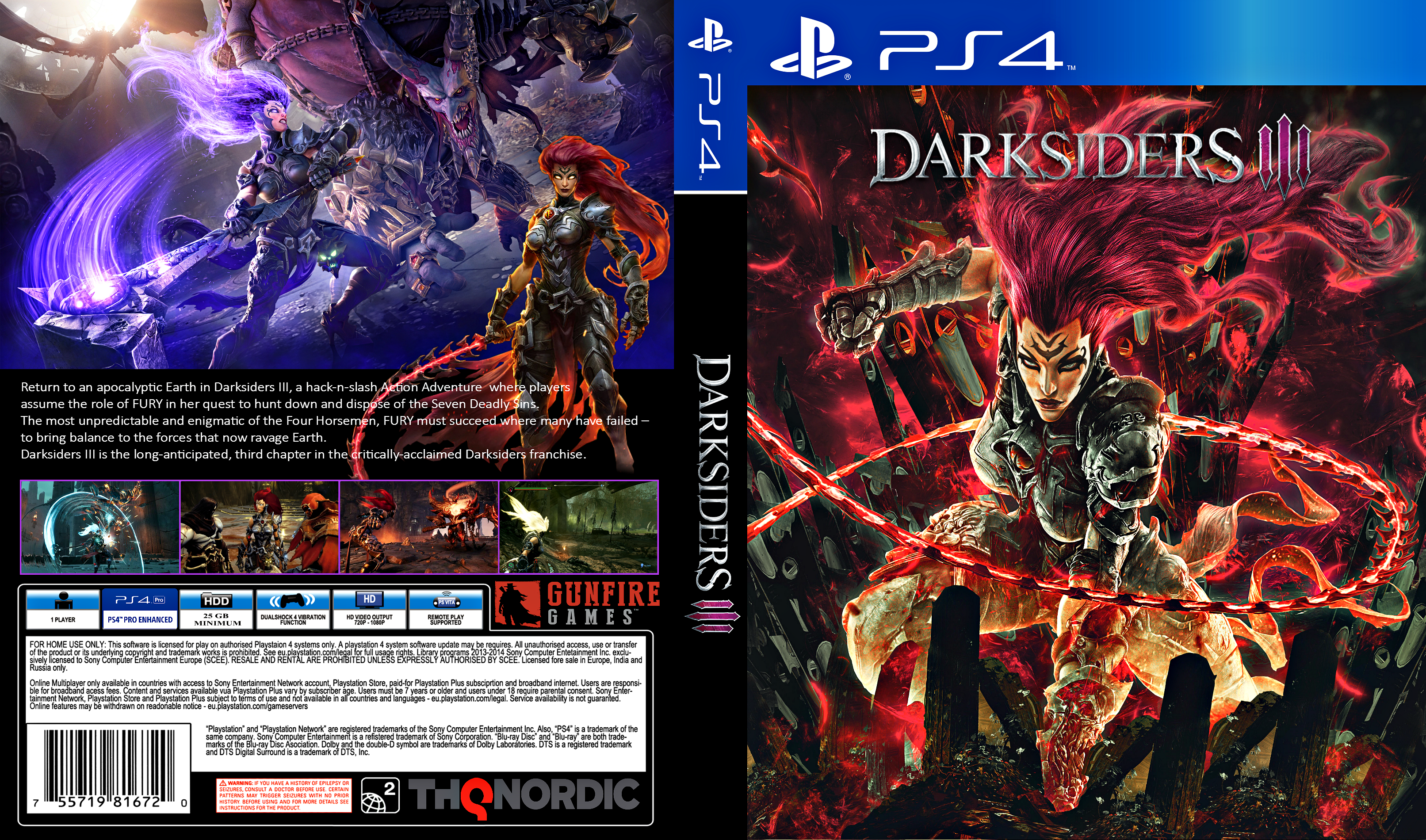 Darksiders Iii Ps4 Cover Art By Bodskih On Deviantart