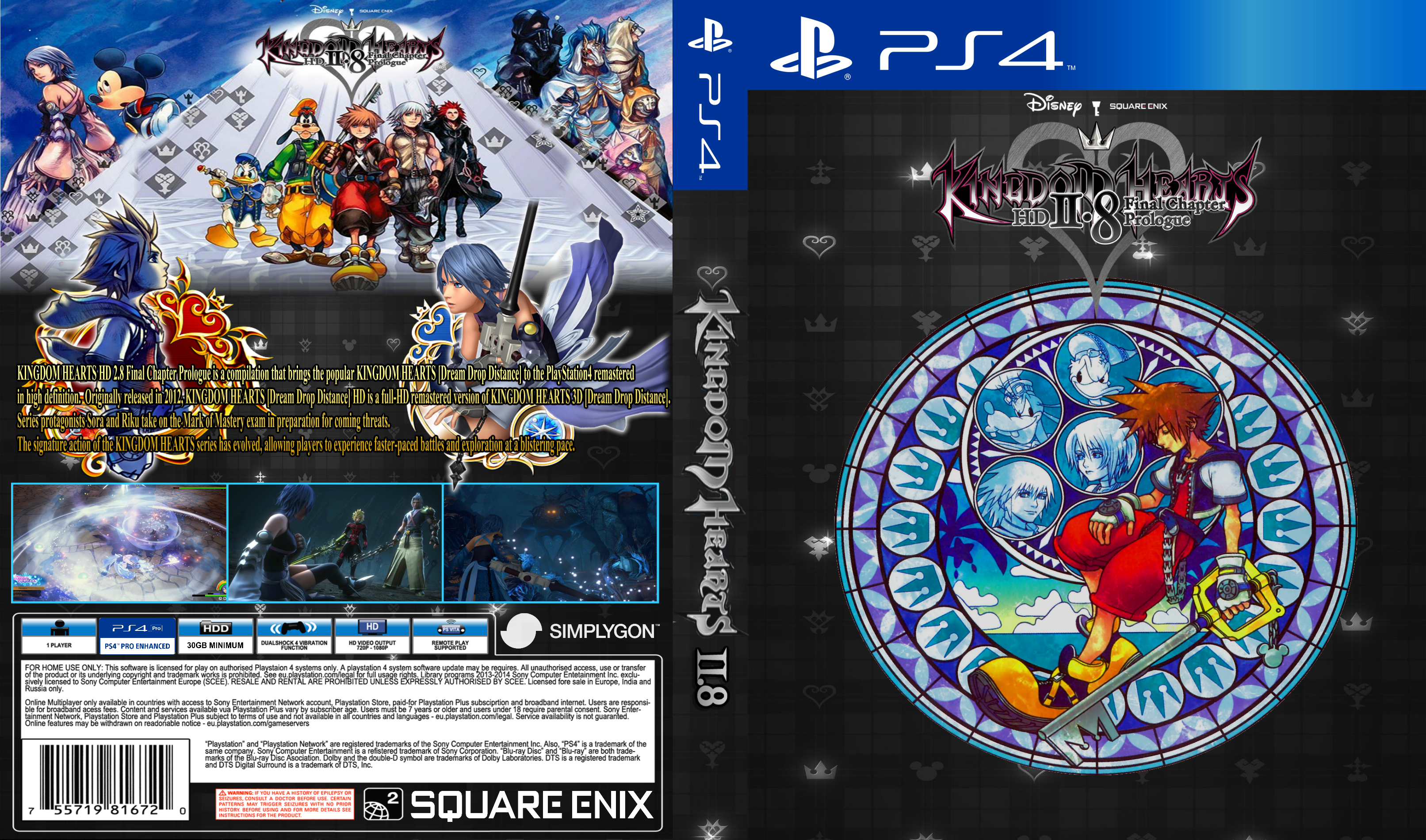 Jogo PS4 Kingdom Hearts 2.8 2 Botões Thumbstick Grátis