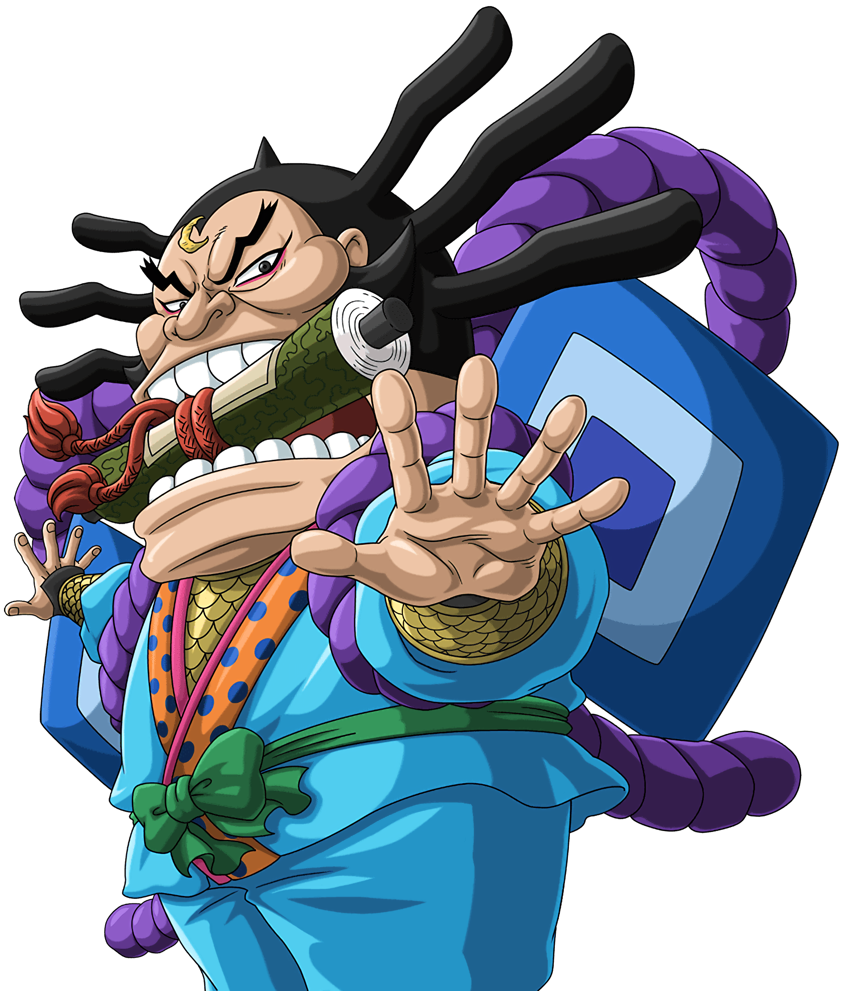 Kanjuro Retainer of Kozuki Family, One Piece character illustration  transparent background PNG clipart