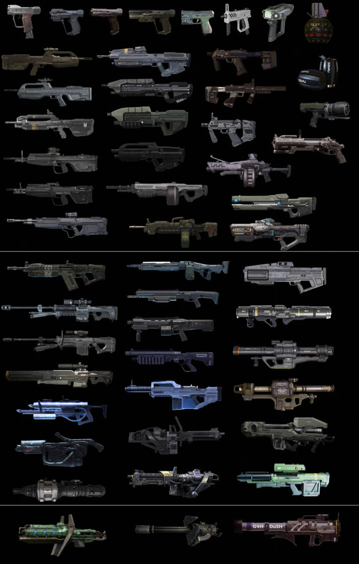 UNSC Armory Weapons by ArbiterChooseWrath99 on DeviantArt
