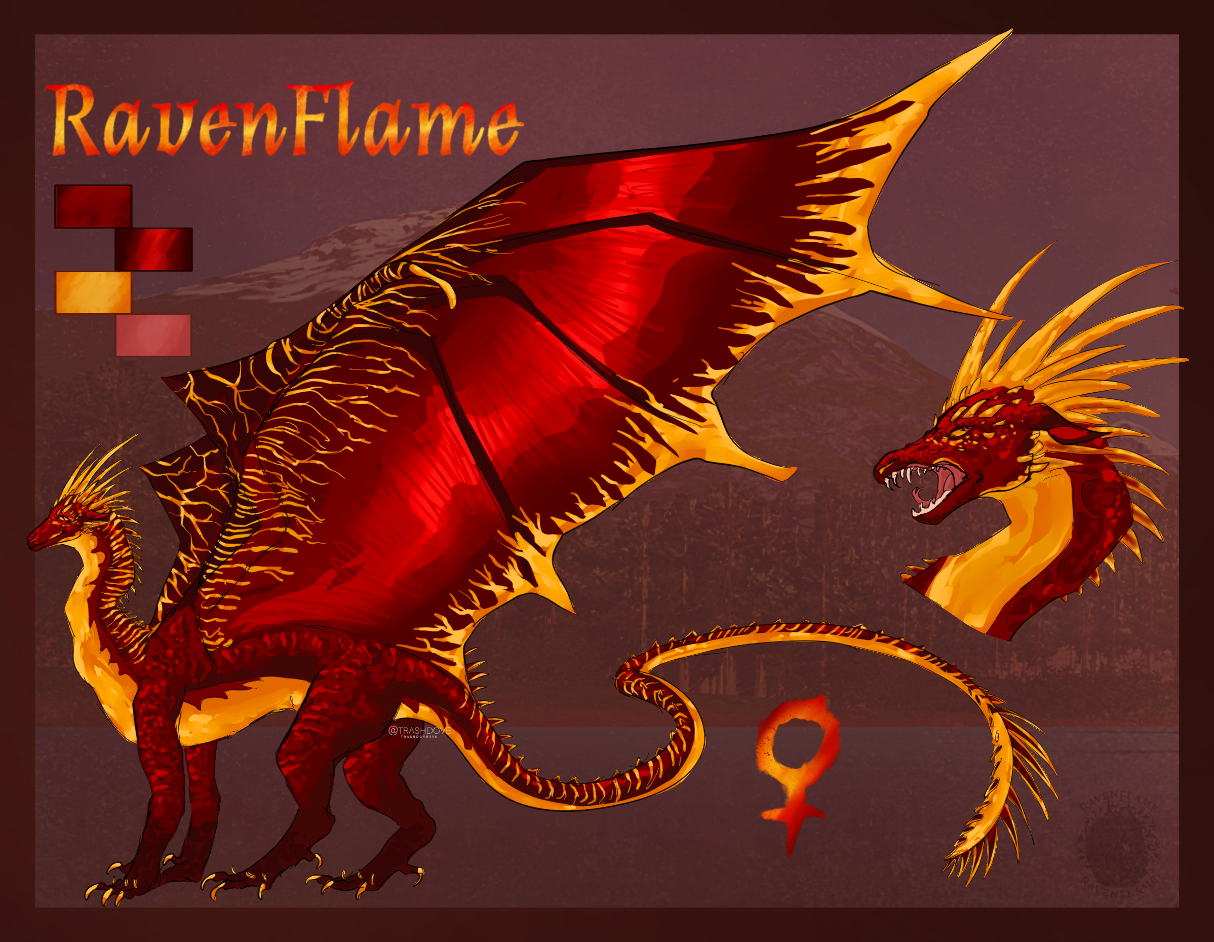 Ravenflame RavenFlame's Ref by xXRavenFlameXx on DeviantArt