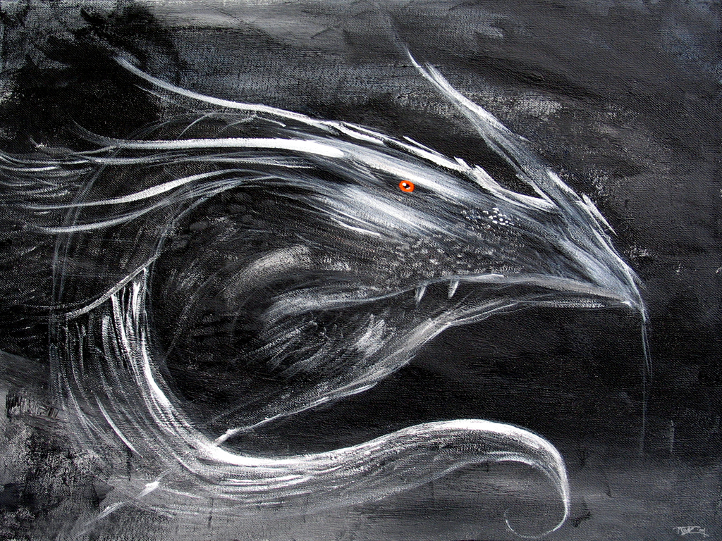 Cave Dwellers Acrylic Painting