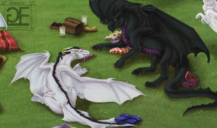 Enalys and Kor'Zulega [Dragon Cuddle]