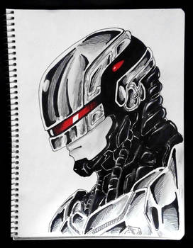 Inktober 28 - Robocop