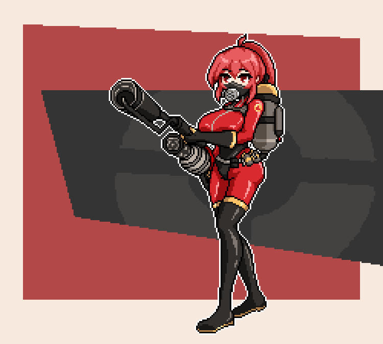 Pyro Tf2 Back View Commission: TF2 Pyro by ReminaXV58 on DeviantArt