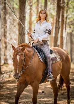 Female Warrior - Horseback