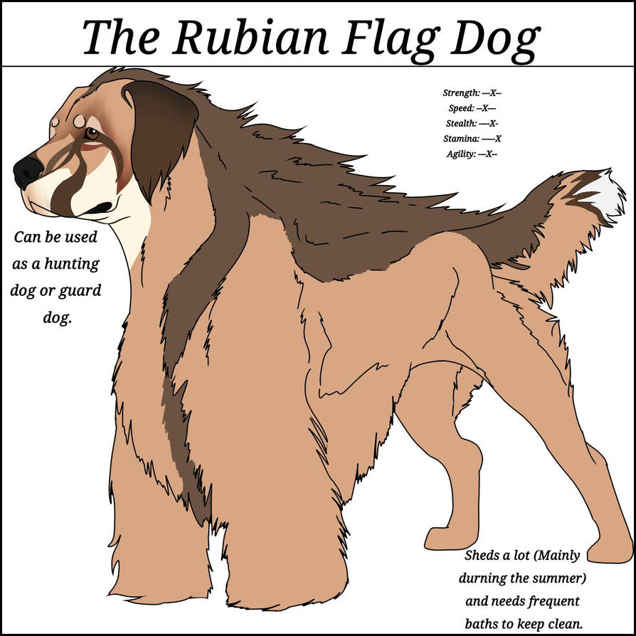 Ruby Ridge Dog Colorized The Rubian Flag Dog by doggek1 on DeviantArt