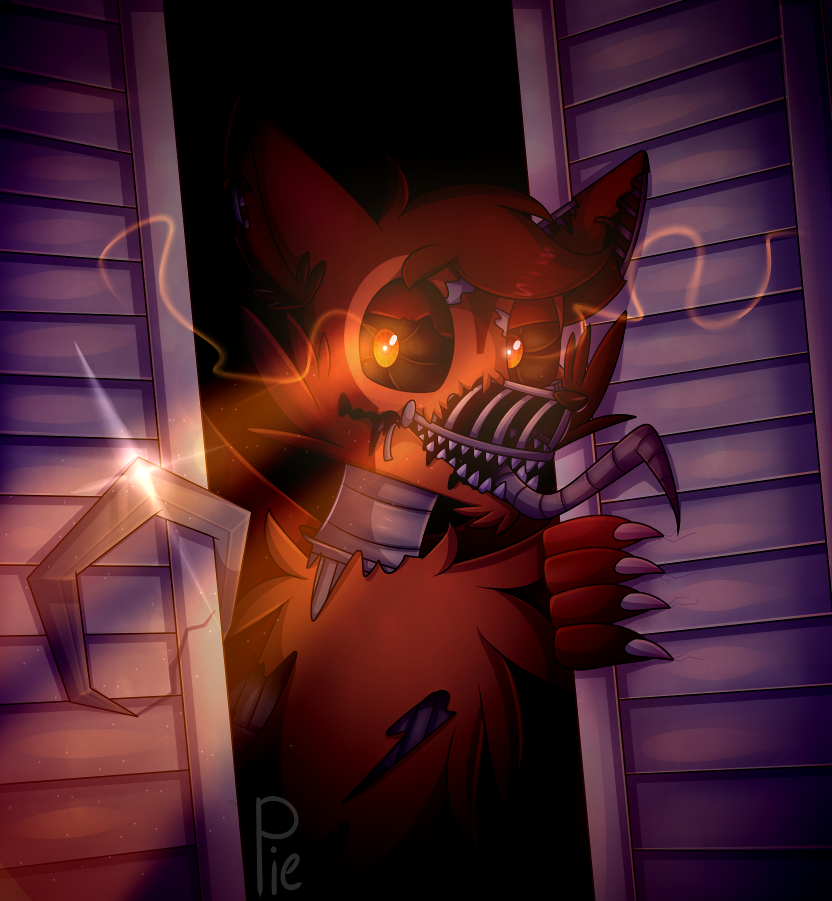 Nightmare Foxy Fnaf by IsaSaldareli on DeviantArt