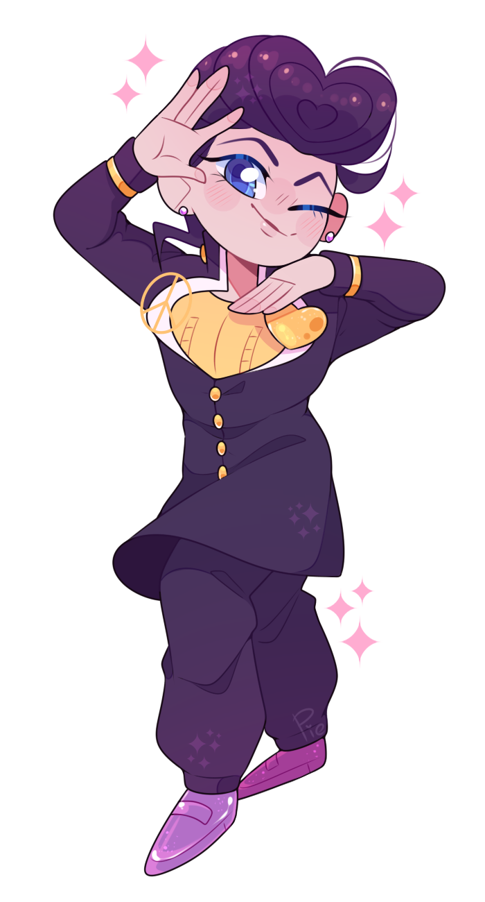 JoJo: :Josuke pose: by XPurplePieX on DeviantArt