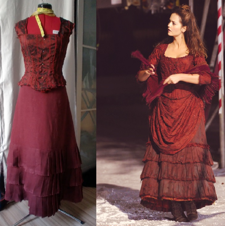 doctor who clara red dress Clara Oswald. Doctor Who style inspiration. Love the red dress with black collar