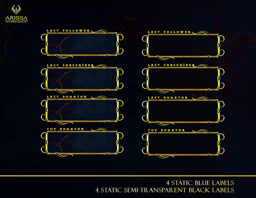 Gold Runes - Alerts - Stream Overlay Package by ArissaVision on DeviantArt
