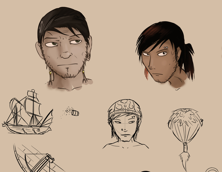 Misc. Concept Sketches by RealBigNUKE