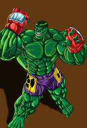 hulk with out line art