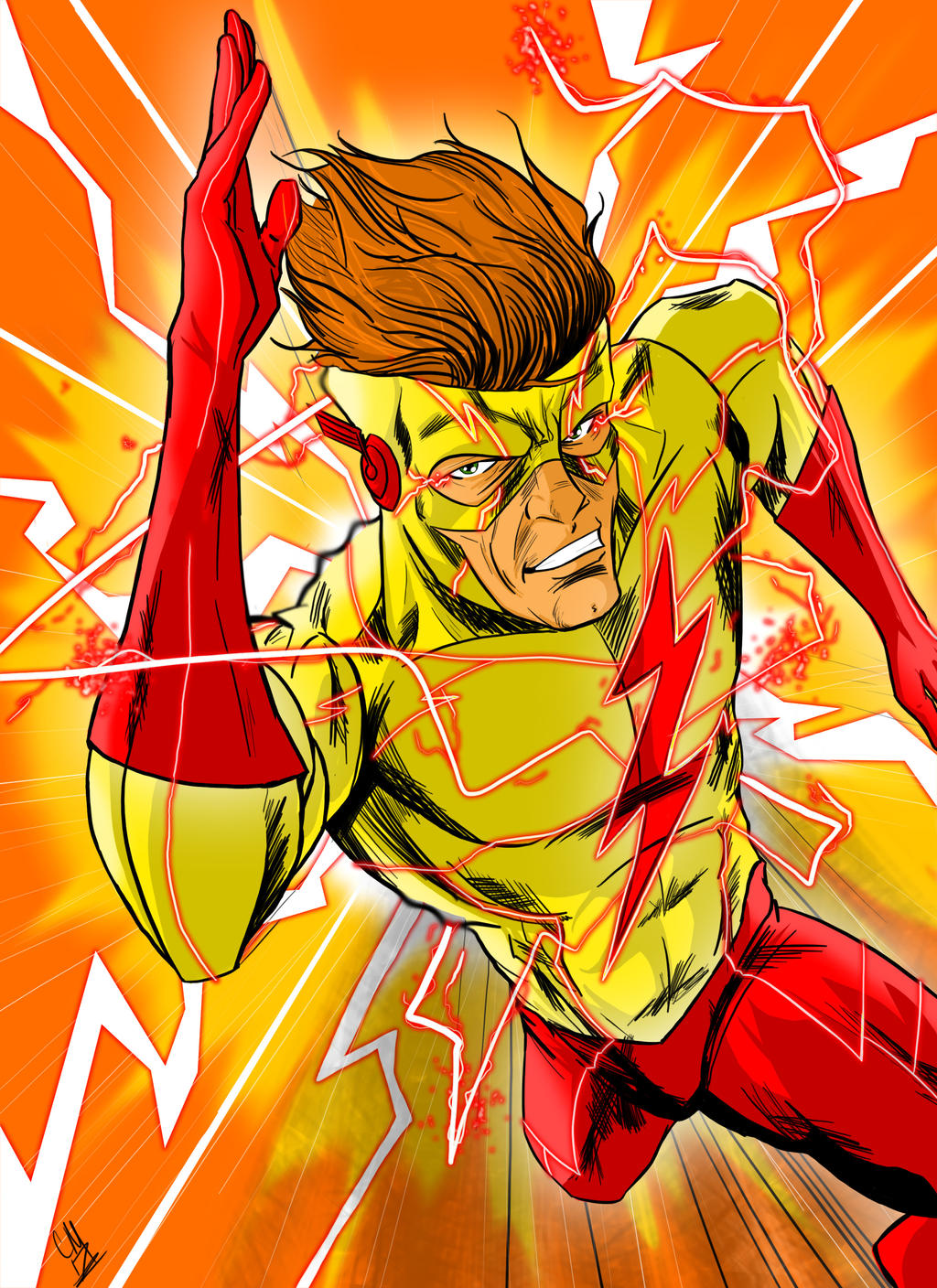 Kid Flash/Wally West by curtismartworks on DeviantArt
