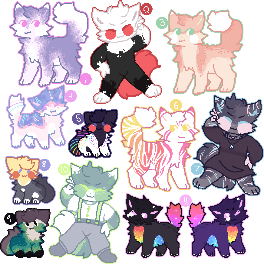 [OPEN 1/11] Assorted cats! [SET PRICE/OTA]