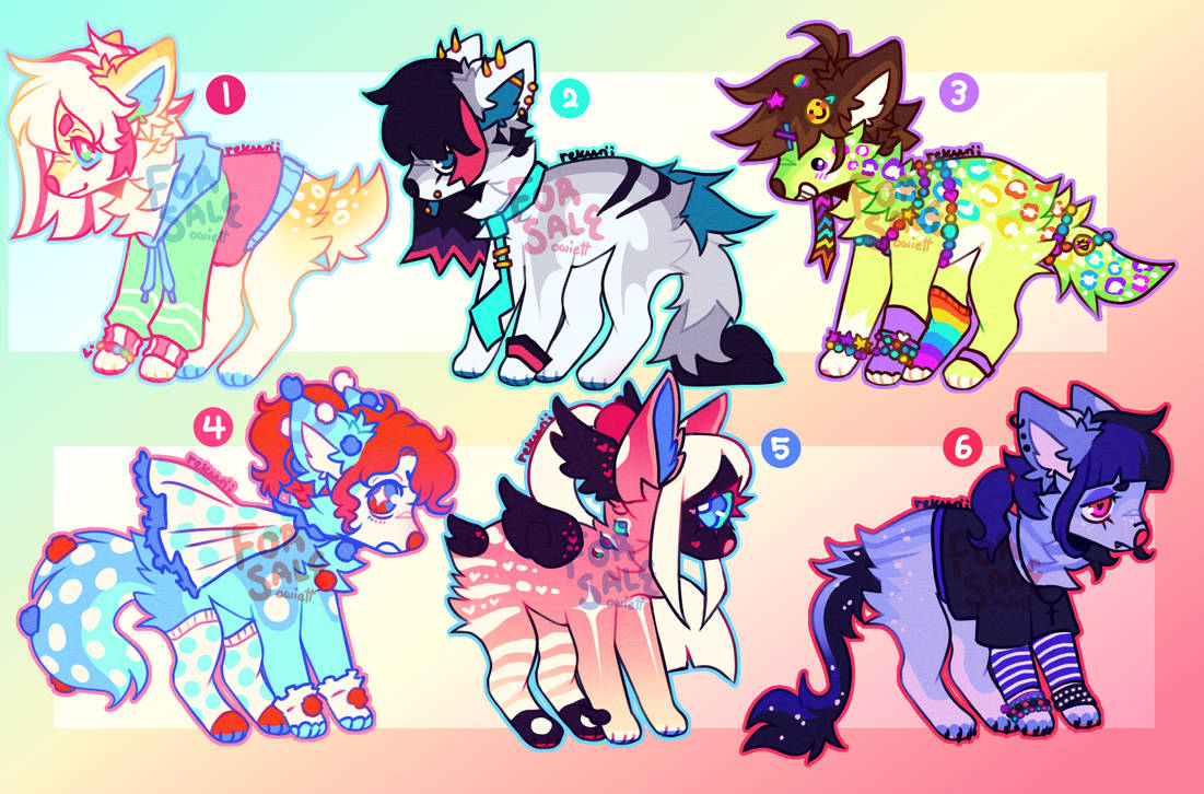 [4/6 OPEN] AUCTION dog adopts!!