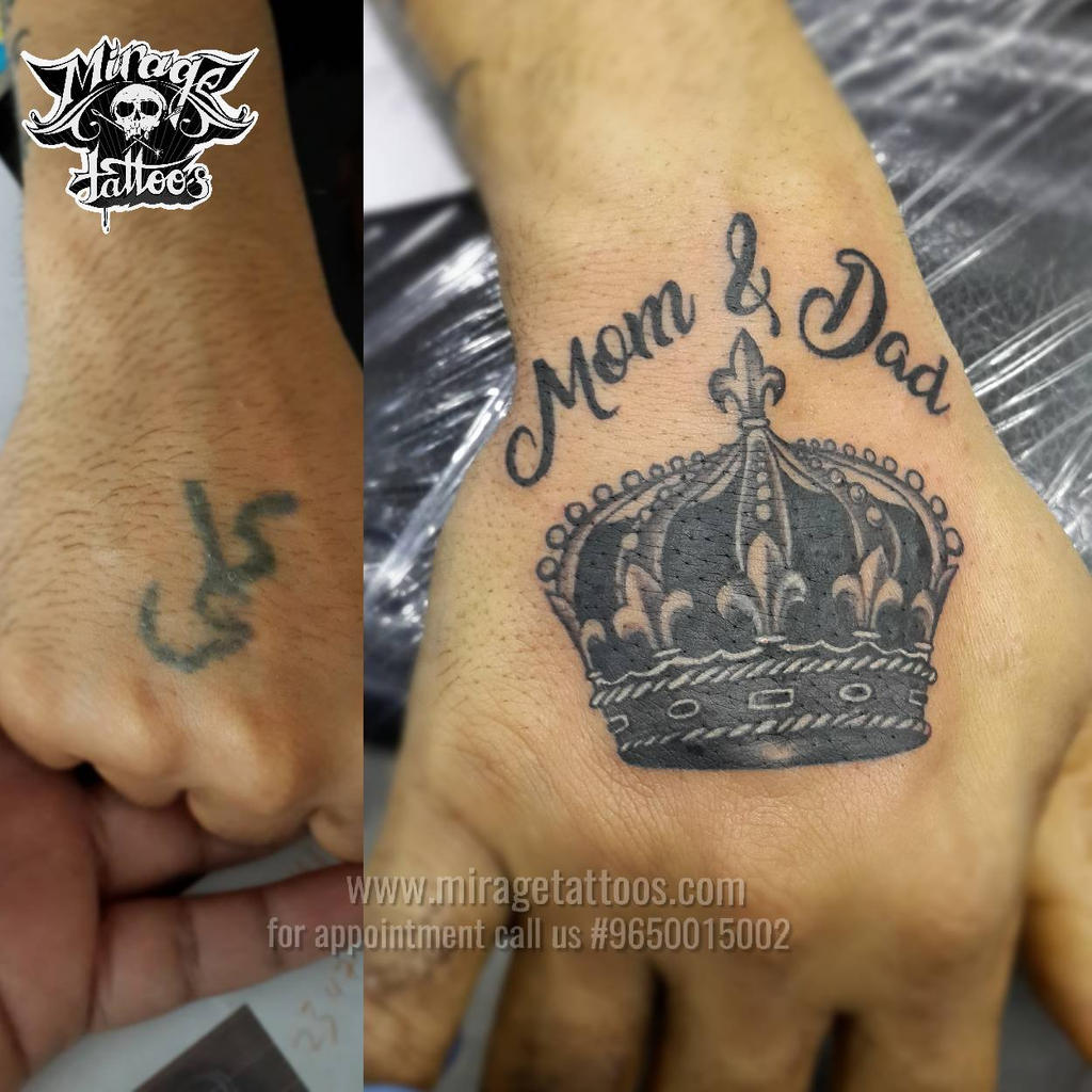 Coverup crown tattoo by Ashokkumarkashyap on DeviantArt