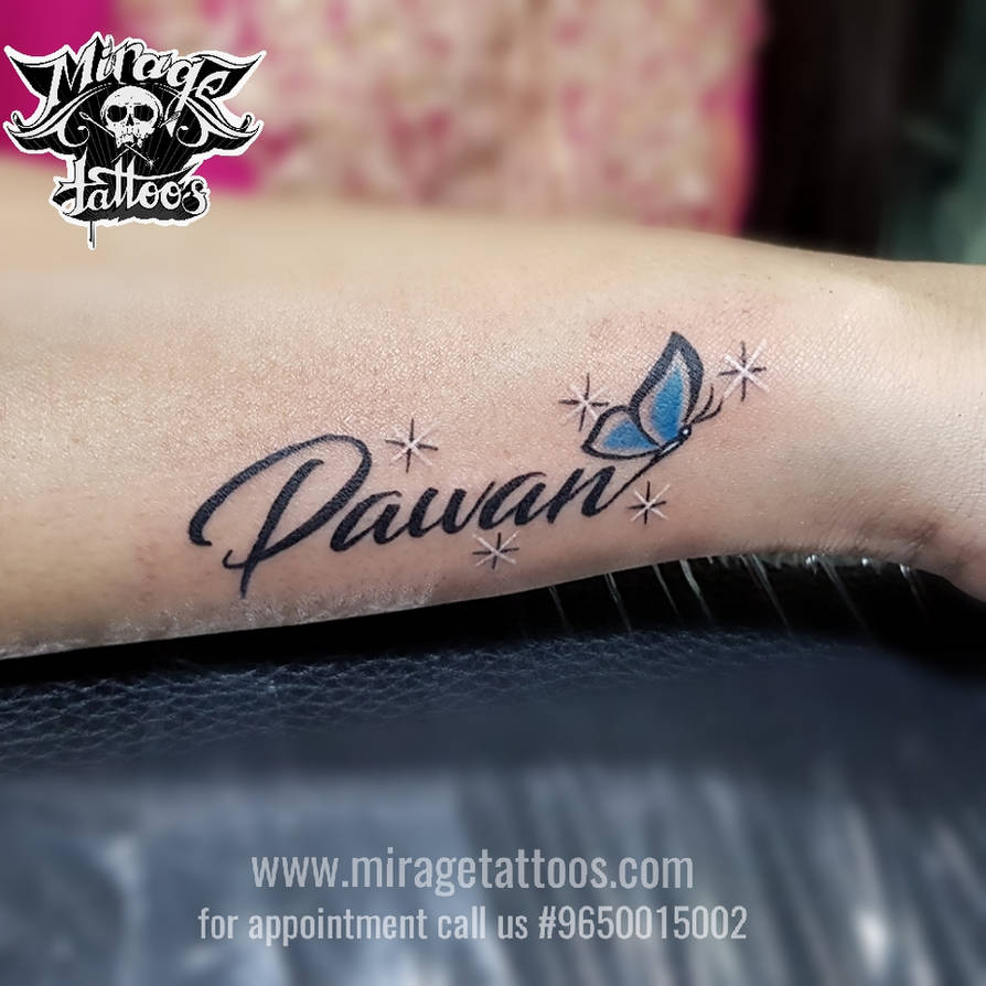 Pawan Name With Butterfly Tattoo By Ashokkumarkashyap On Deviantart