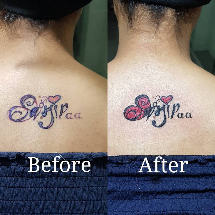Coverup Tattoo Maa Paa With Butterfly Tattoo By Ashokkumarkashyap On Deviantart Coverup Tattoo Maa Paa With Butterfly Tattoo By Ashokkumarkashyap On Deviantart