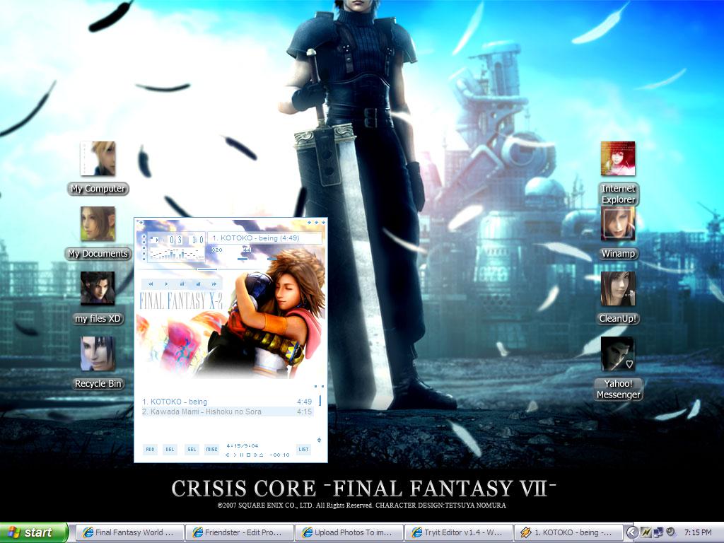 Crisis Core desk theme