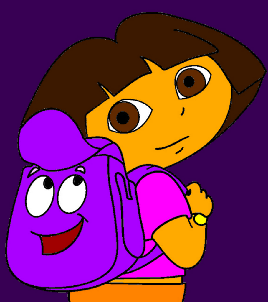 Backpack Attacking Dora Dora and Backpack by drawingliker100 on DeviantArt