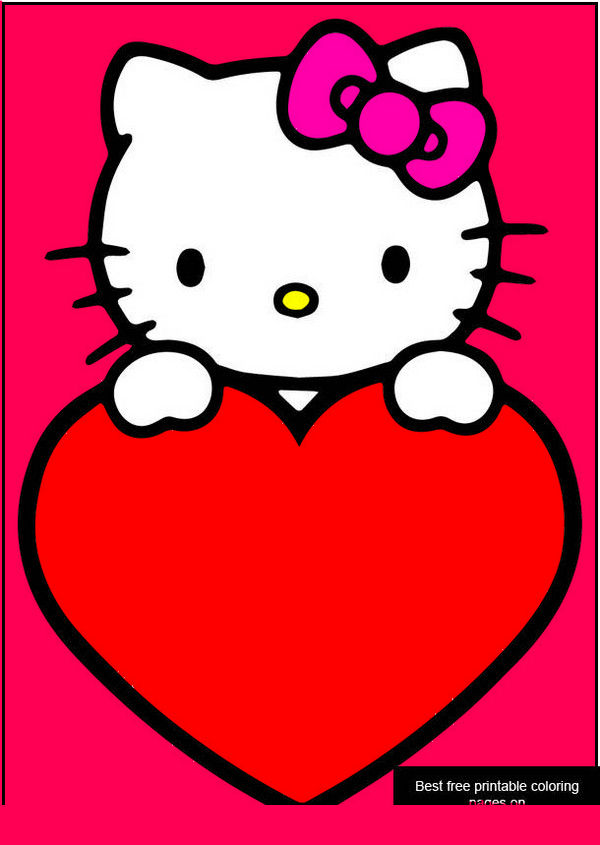 Hello Kitty with Heart by drawingliker100 on DeviantArt