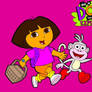 Dora and Boots go on a picnic