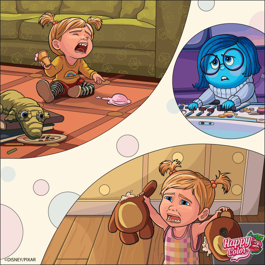 Riley vs Sadness by drawingliker100 on DeviantArt