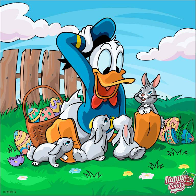 Donald meets Rabbits by drawingliker100 on DeviantArt