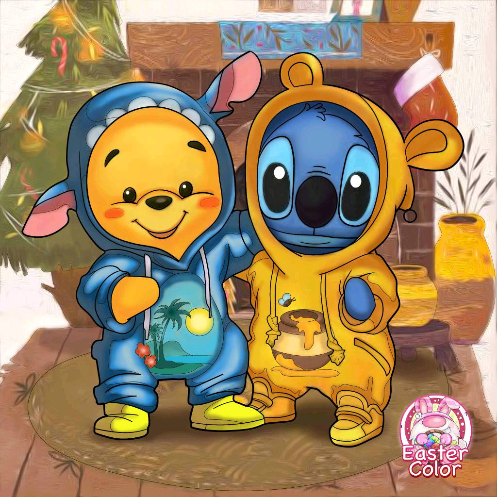Winnie the Pooh and Stitch by drawingliker100 on DeviantArt