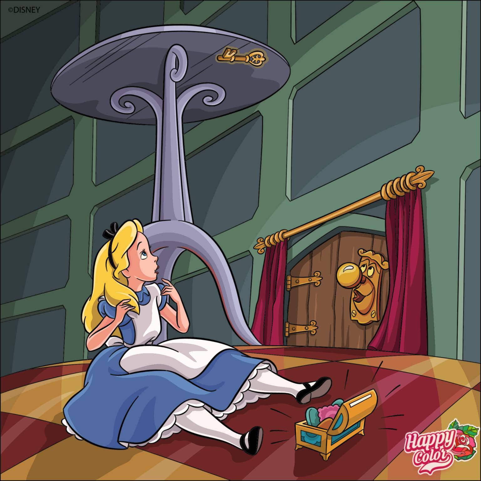 Alice Coin Deviantart Alice and the door by drawingliker100 on DeviantArt